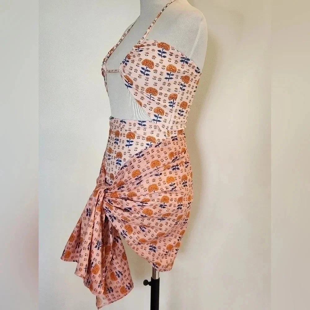 NWT || CITRINE || Carson bathing suit/sarong set.